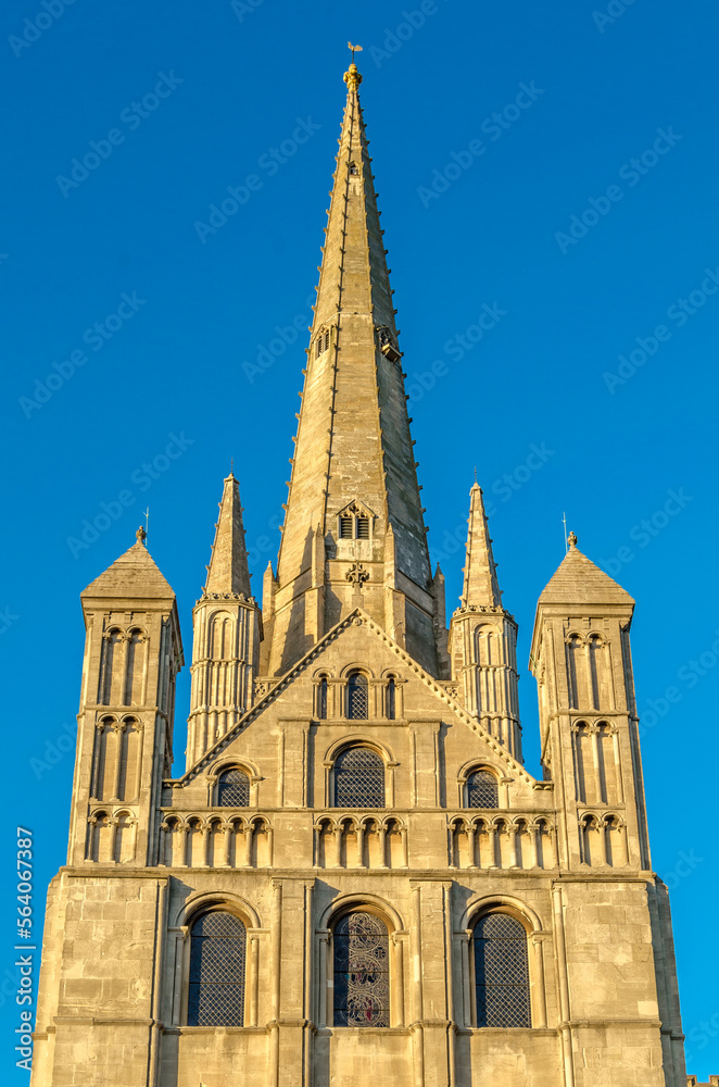 View of the Norwich cathedral, UK