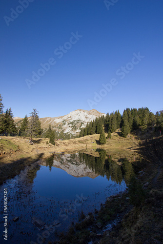 Fototapeta Naklejka Na Ścianę i Meble -  Lake in Switzerland on a sunny day