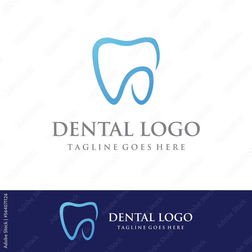 Abstract dental logo template design. Dental health, dental care and dental clinic. Logo for health, dentist and clinic. Abstract dental logo template design. Dental health, dental care and dental clinic. Logo for health, dentist and clinic.