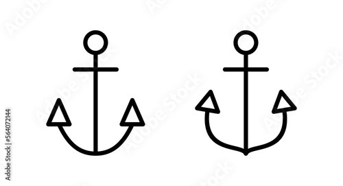 Anchor icon vector illustration. Anchor sign and symbol. Anchor marine icon.