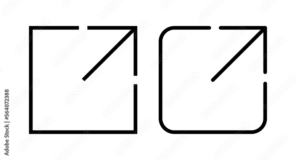 External link icon vector illustration. link sign and symbol. hyperlink symbol