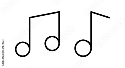 Music icon vector illustration. note music sign and symbol