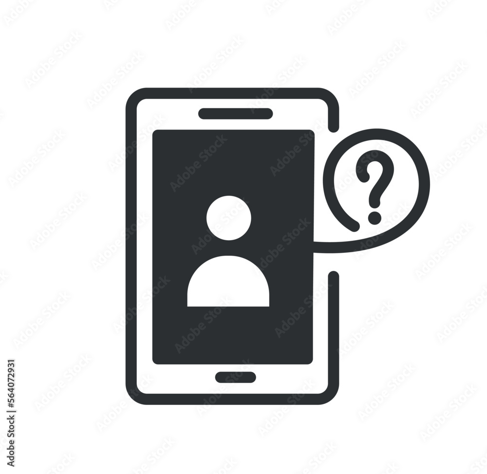 Careergrowth smartphone black icon. Technical support and answers to questions, candidate for vacancy. Graphic element for website. Cartoon flat vector illustration Careergrowth smartphone black icon. Technical support and answers to questions, candidate for vacancy. Graphic element for website. Cartoon flat vector illustration
