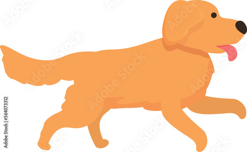 Puppy retriever icon cartoon vector. Golden dog. Cute head