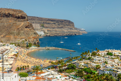 Fototapeta Naklejka Na Ścianę i Meble -  Puerto de Mogan town on the coast of Gran Canaria island, Spain.