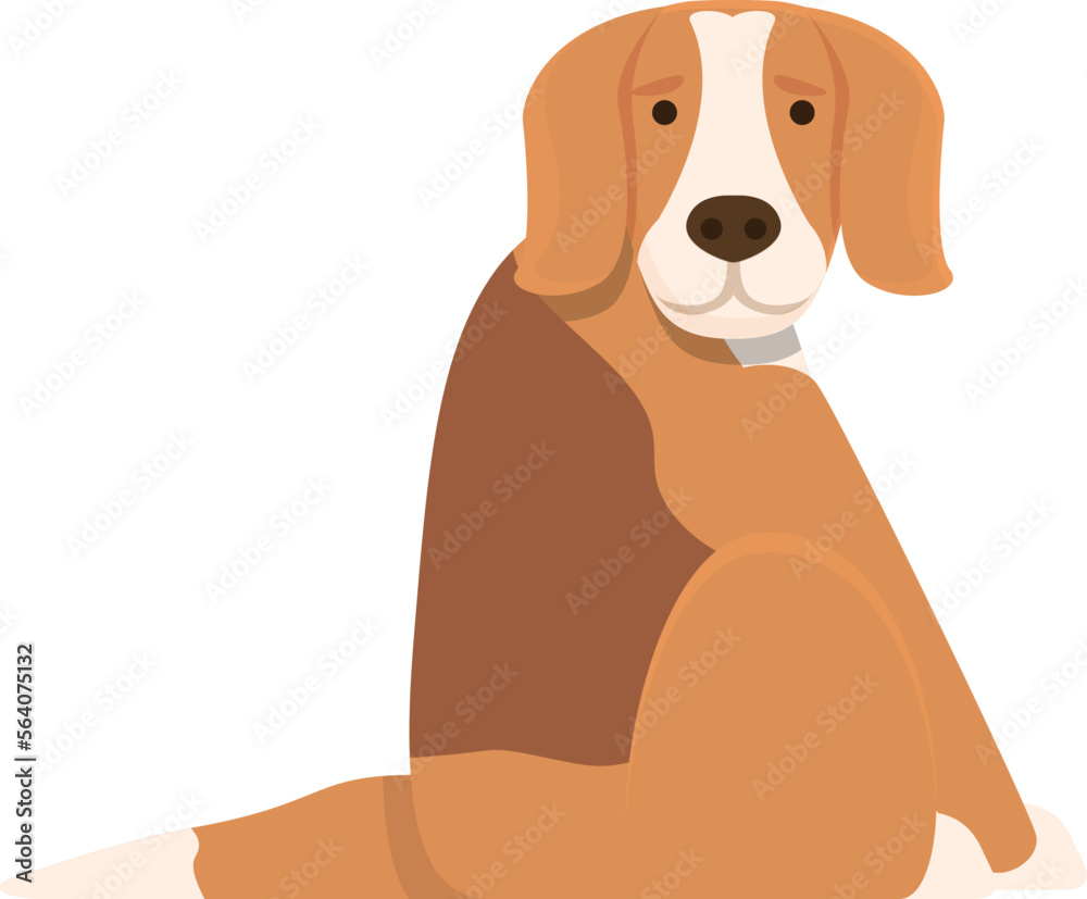 Shocked dog icon cartoon vector. Run puppy. Cute pet Shocked dog icon cartoon vector. Run puppy. Cute pet