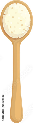 Shower brush icon cartoon vector. Wood care. Beauty care
