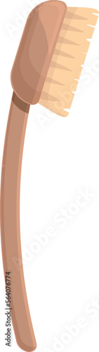 Skin brush icon cartoon vector. Dry tool. Mental health