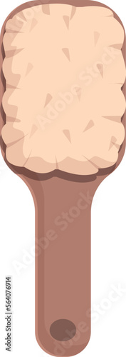 Healthy brush icon cartoon vector. Scrub tool. Shower care