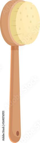 Hair brush icon cartoon vector. Body massage. Woman tool