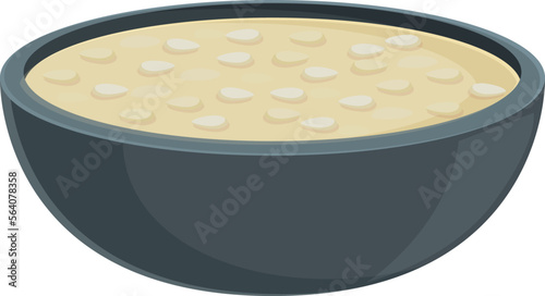 Soup food icon cartoon vector. Asian dish. Korean meal