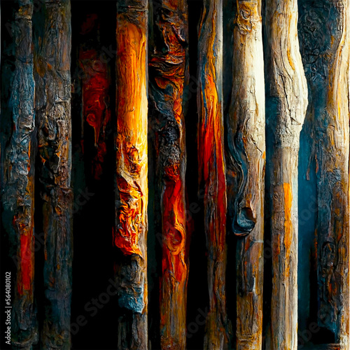 Wallpaper Mural conceptual vintage or grungy brown background of natural wood or wooden old texture floor and wall as a retro pattern layout. Torontodigital.ca