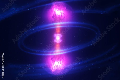 Bright neutron star. Elements of this image furnished by NASA