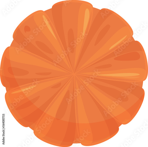 View upside-down cake icon cartoon vector. Cooking tart. Top sugar