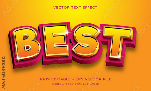 best text effect 3d style