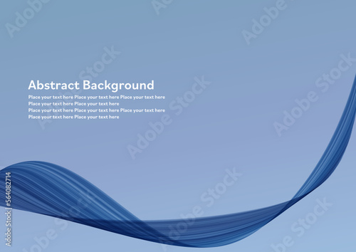 落ち着いたトーンの青ウェーブ