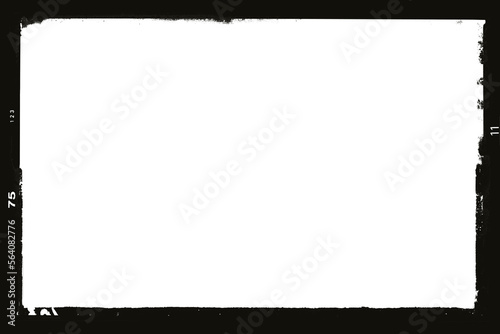 Obraz na płótnie Photo film frame of a vintage camera with transparent background (png image) w salonie