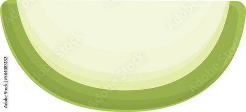 Kohlrabi piece icon cartoon vector. Healthy food. Organic plant