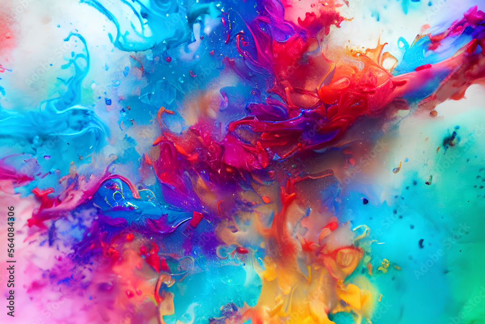 colored-backbround-colourful-water-ink 02 - Generative AI