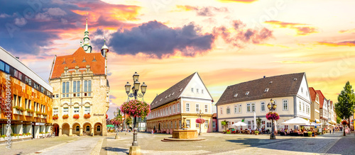 Marktplatz, Bueckeburg, Niedersachsen, Deutschland 