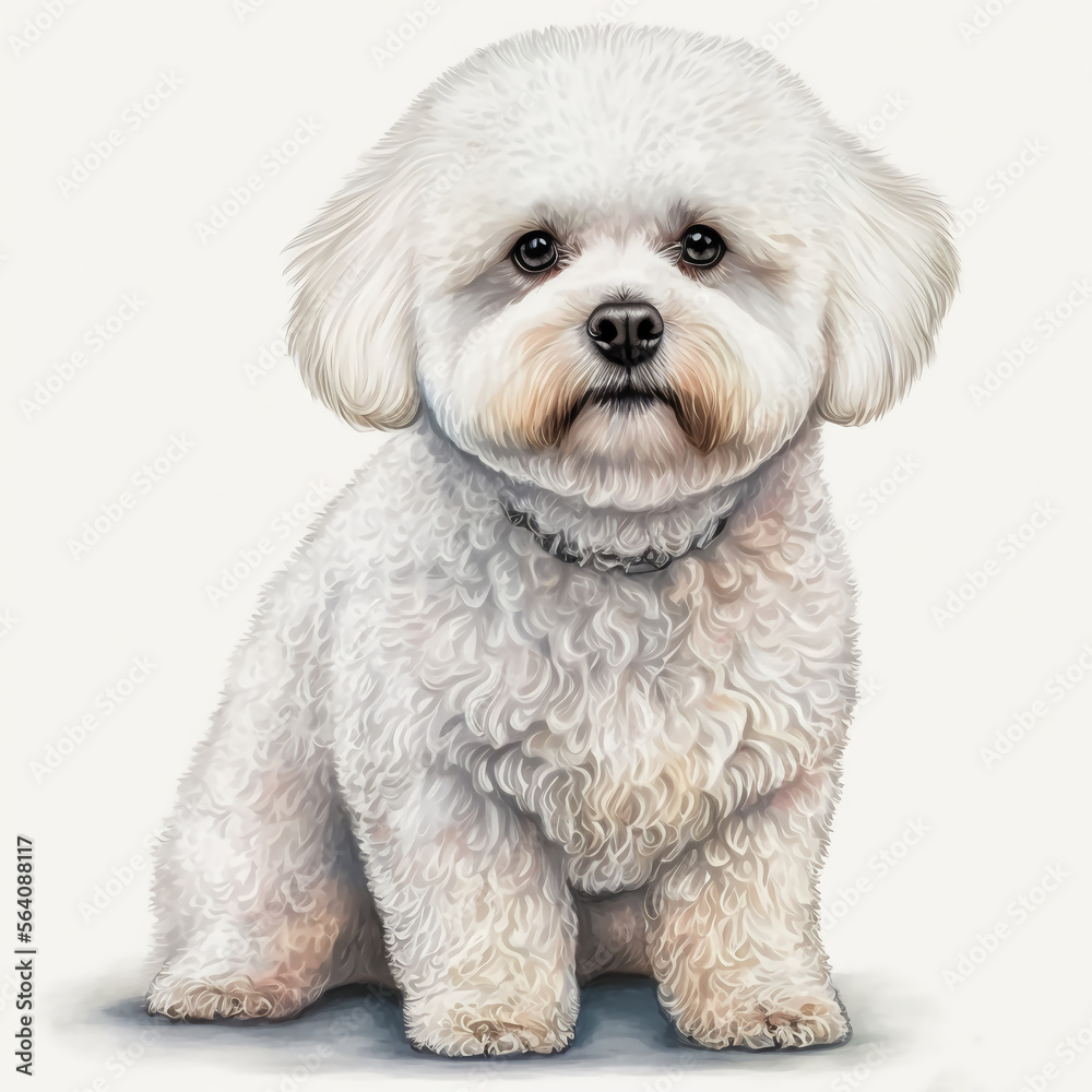 “Generative AI” Bichons Frise digital illustration. “Generative AI” Bichons Frise digital illustration.