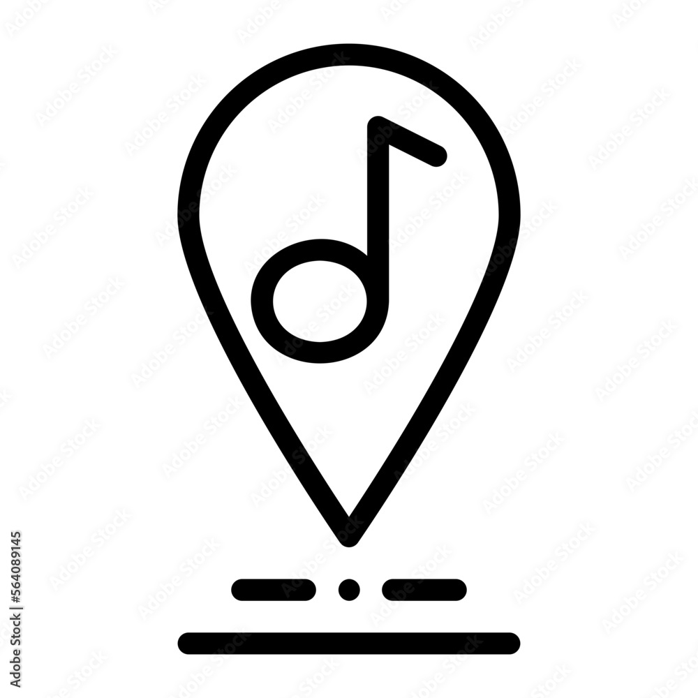pin line icon