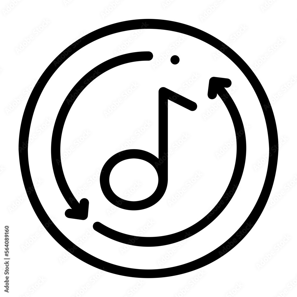 repeat once line icon repeat once line icon