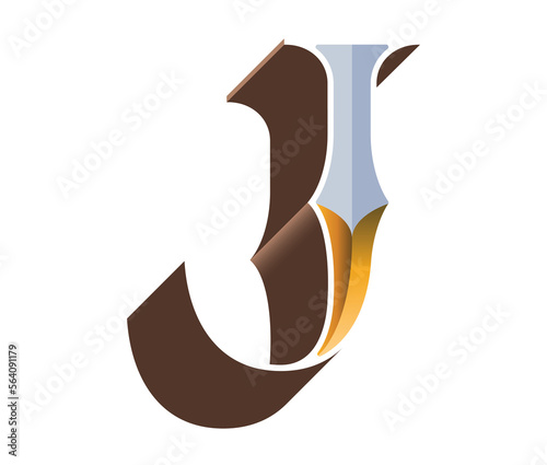 Handcrafted set of colorful capital letters with median spurs, inspired by nineteenth century stocks and bank notes.