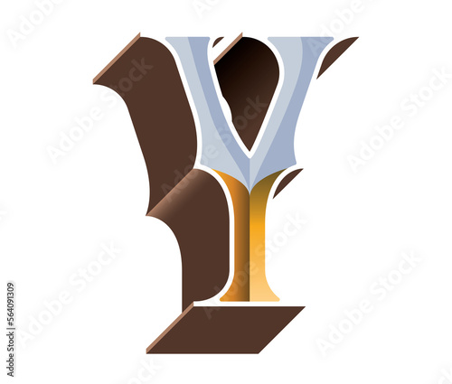 Handcrafted set of colorful capital letters with median spurs, inspired by nineteenth century stocks and bank notes.