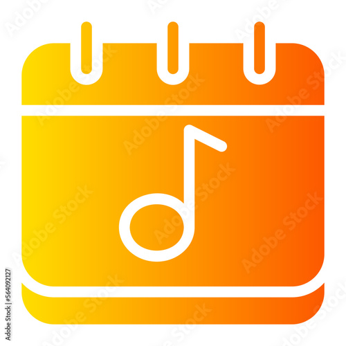 calendar gradient icon
