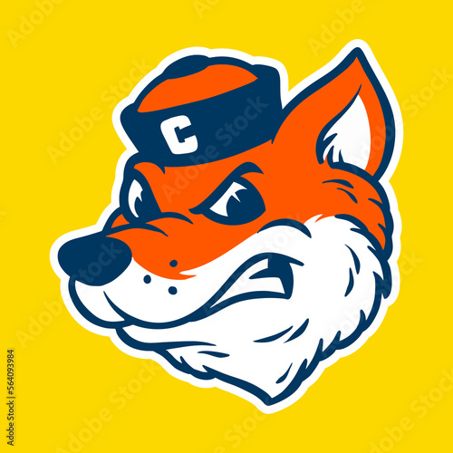 Fox cartoon character old mascot
