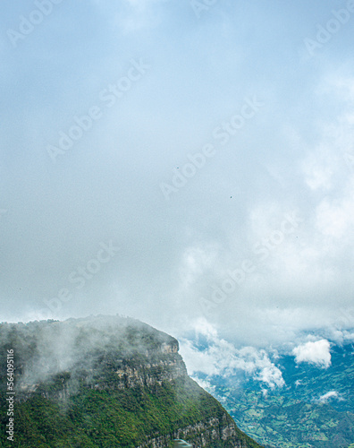 mountain in choachi bogota colombia cundinamarca landcape driveway view cloudy photo