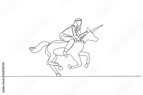 arab man riding unicorn ready to expand to new area