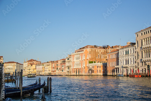 Beautiful views of the Grand Canal in Venice  Italy