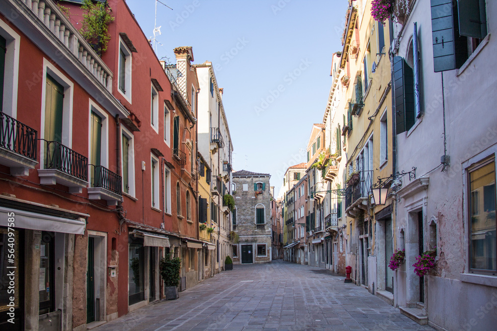 Beautiful view of the streets of Venice, Italy