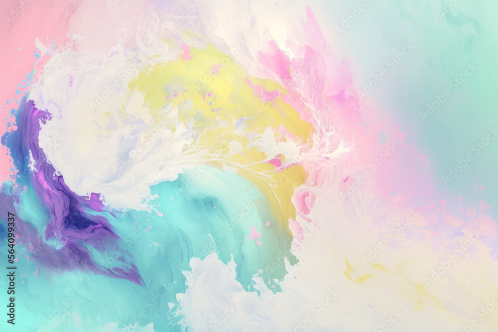 Abstract multicolor liquid effect style background 