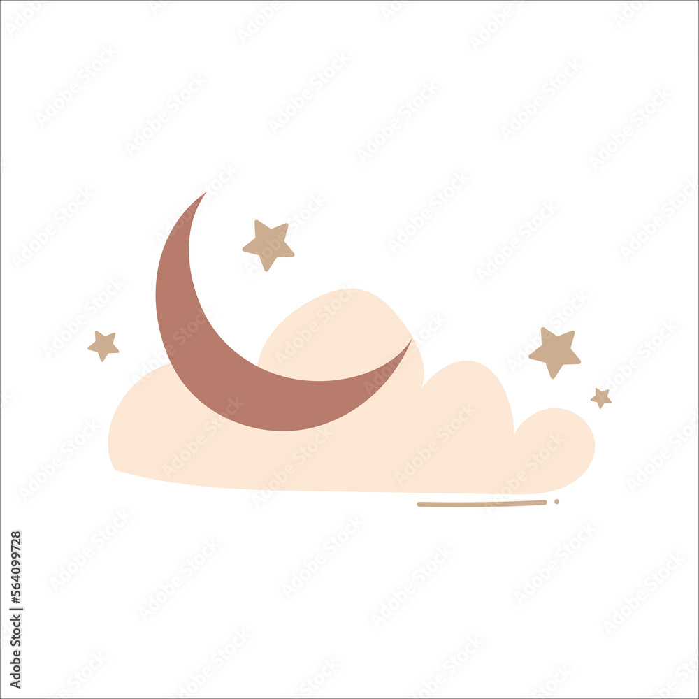 Boho Clouds and Moon Boho Clouds and Moon