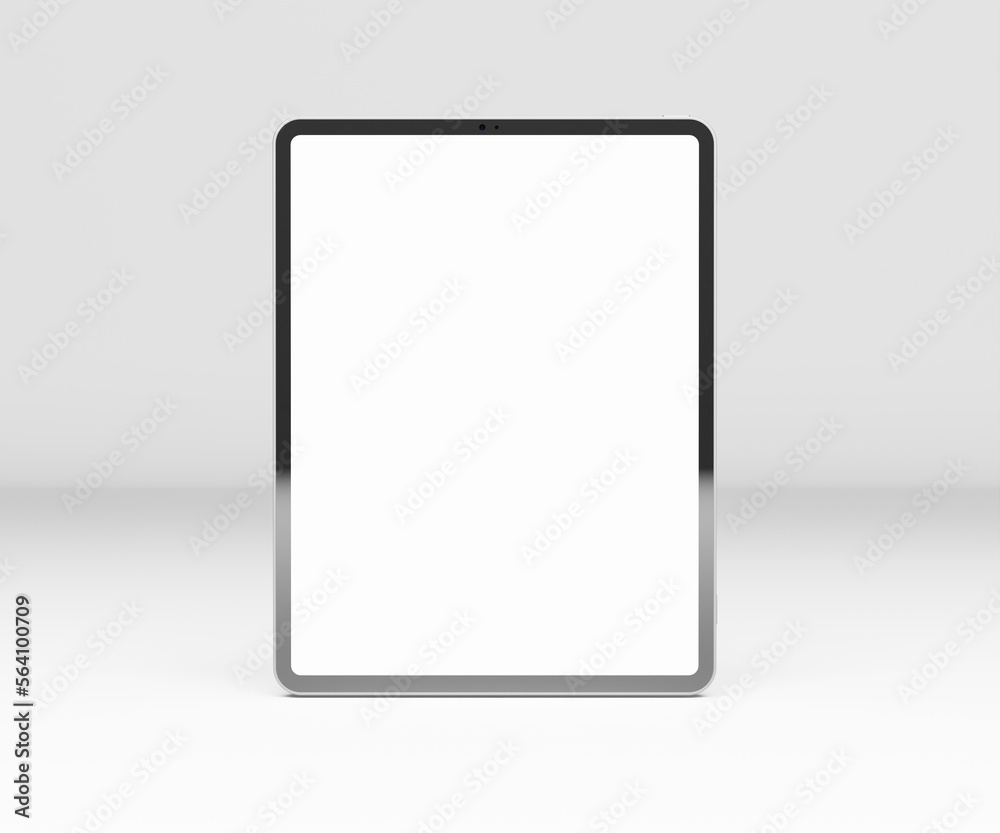 Realistic vertical black tablet pc pad computer mockup, 3d rendered illustration. Realistic vertical black tablet pc pad computer mockup, 3d rendered illustration.