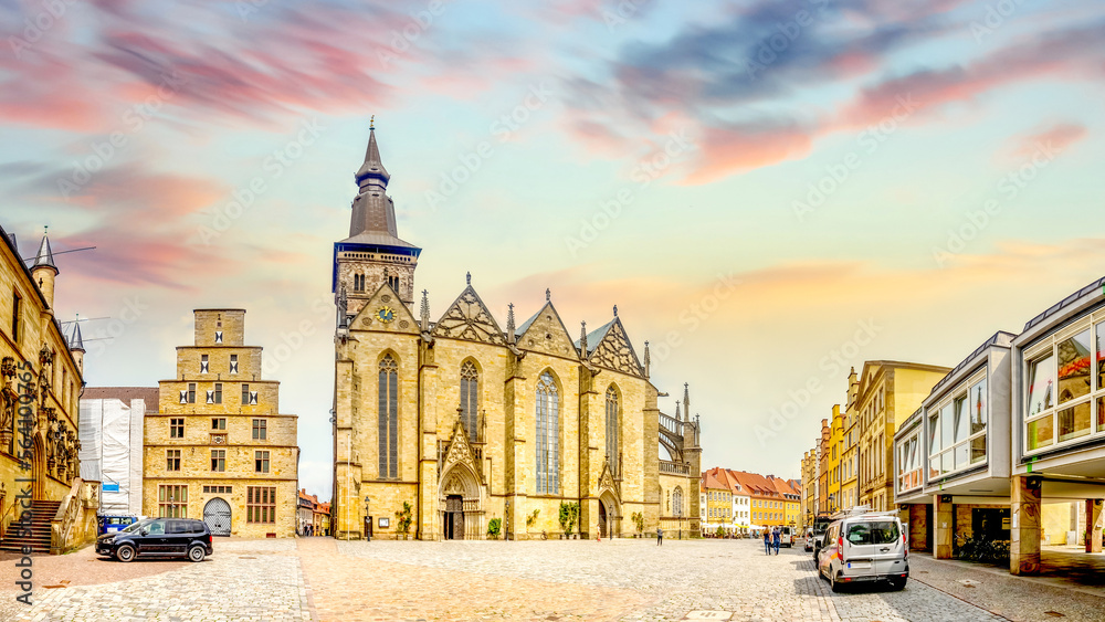 Obraz premium Altstadt, Osnabrueck, Deutschland 