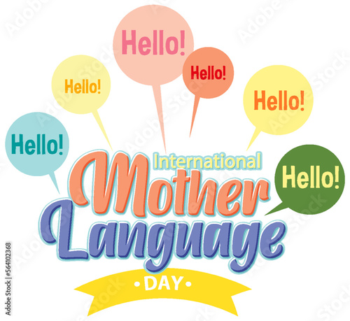 International mother language day banner