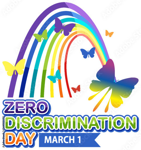 Zero discrimination day banner design
