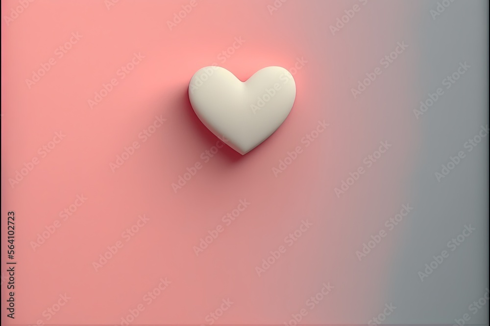 minimalistic background, mock up, hearts on image, valentine's day themed