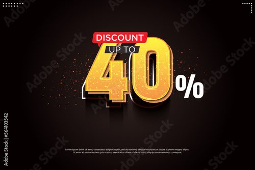 discount banner with very clean background.