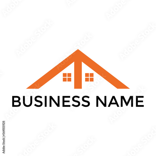 Home Building Business logo design idea vector template for construction © MuhammadBahrudin