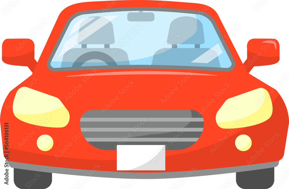 Obraz premium 自動車の正面イラスト