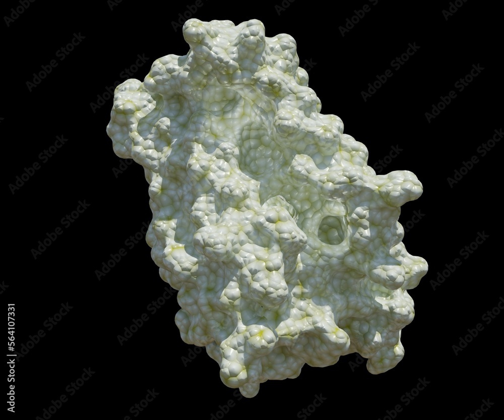 Obraz premium isolated crystal structure of steroids in the black background 3d rendering