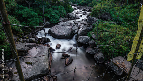 waterfall in the forest photo