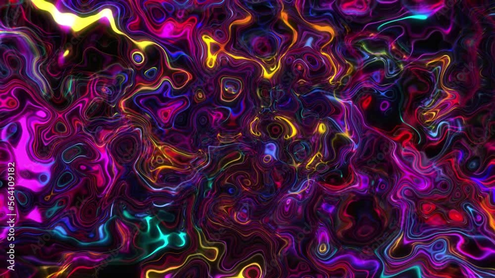 Space liquid dynamic neon colour background. Color of the year 2023. Viva magenta and blue ink painting abstract background.