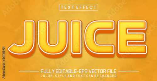 Juice text editable style effect