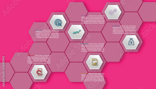 Business data visualization. timeline infographic icons designed for abstract background template milestone element modern diagram process technology digital marketing data presentation chart Vector